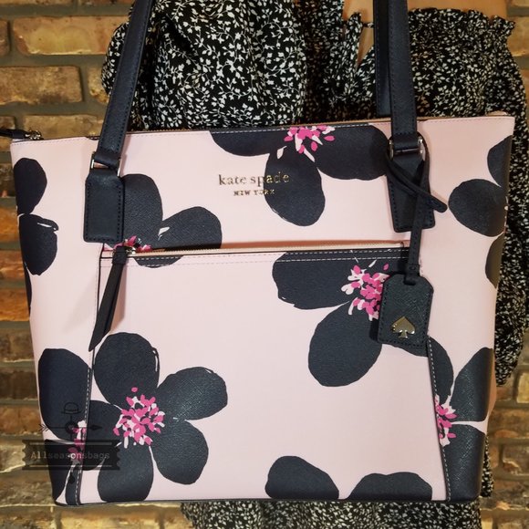 Kate Spade Cameron Pocket Tote Large Grand Flora - Picture 5 of 6